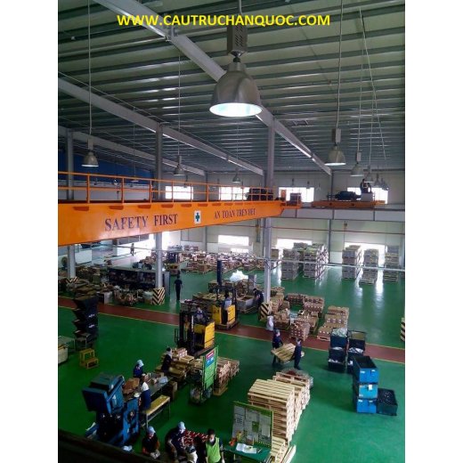 Cầu trục 20 tấn hàn quốc 2 dầm đôi khẩu độ nhà xưởng 25m 