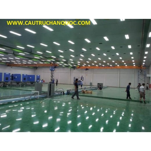 Cầu trục dầm treo tải 2 tấn hàn quốc khẩu độ 15m 