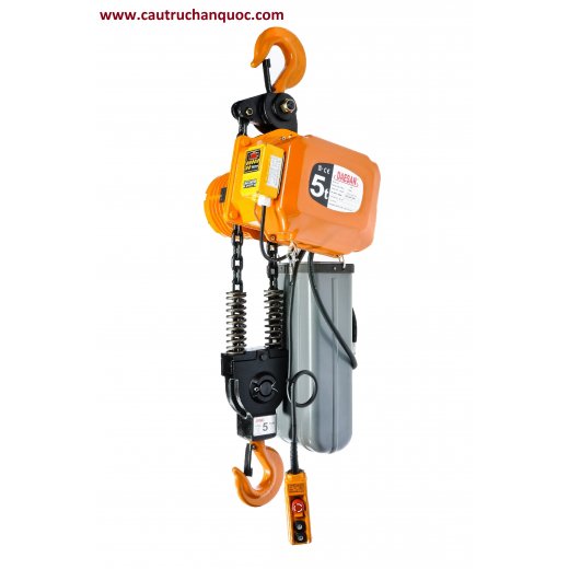 Palang xích điện Hàn Quốc 5 tấn móc treo cố định