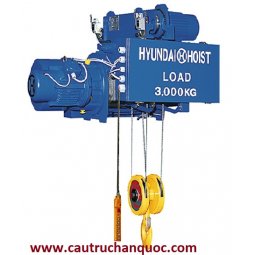 Palang cáp điện Hyundai 10 tấn 12m dầm đơn