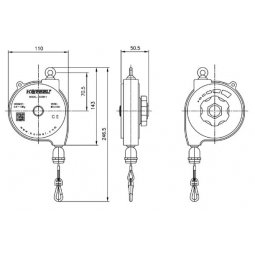 Pa lăng cân bằng(Spring balancer) KOSB-1